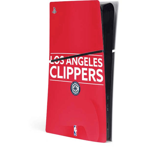 NBA Los Angeles Clippers Standard Red PS5 Slim Digital Edition Console Skin